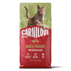 Carnilove Active Adult Sterilised con pato y faisán 6 kg
