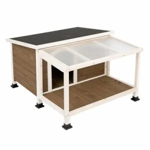 Caseta de madera Doug para perros M: 103,7 x 112 x 70 cm (L x Prof x Al)
