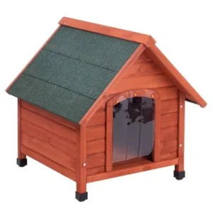 Caseta de madera Spike Confort con puerta para perros S: 72 x 76 x 76 cm (An x P x Al)