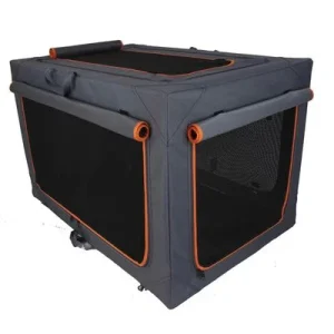 Caseta plegable Nylonbox Alu deluxe para mascotas M: 50,5 x 76 x 48 cm (An x P x Al)