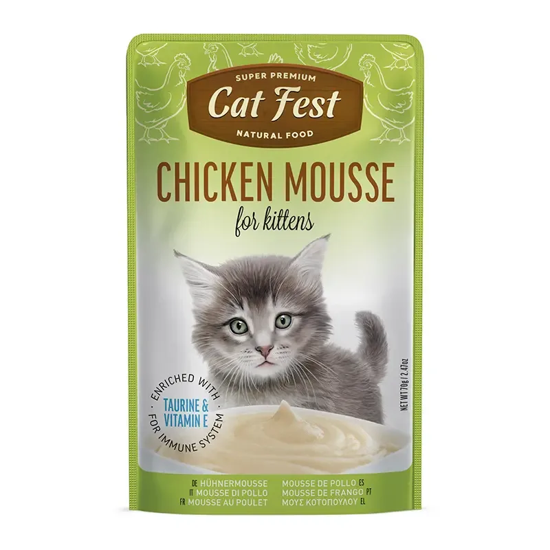 Cat Fest Mousse de Pollo 70 Gr