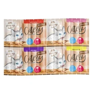 Catessy Mini-Sticks Mix 2 20 x 2 g con 4 sabores (bacon, hígado, malta, queso)