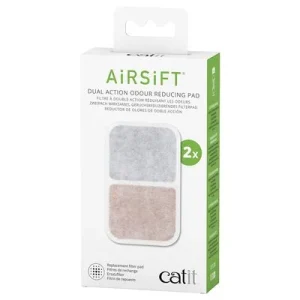 Catit Airsift Dual Action Almohadilla Reductora de Olores 2 unidades