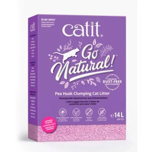 CATIT Arena Aglomerante de Cáscara de Guisante Go Natural 14L