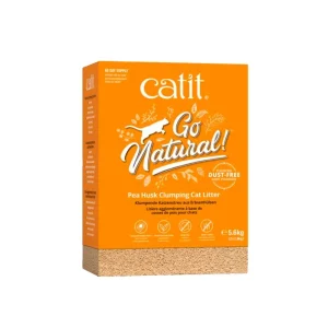 CATIT Arena para Gatos de Cascara de Guisante Aroma a Vainilla 14L