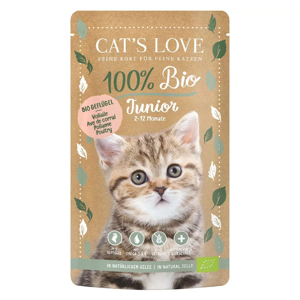 Cat’s Love BIO junior Pollo 100 g