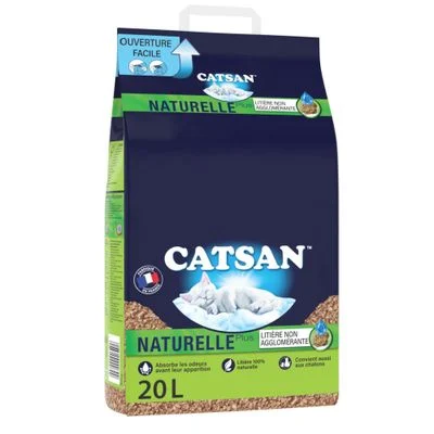 Catsan Naturelle Plus arena vegetal absorbente 20 l