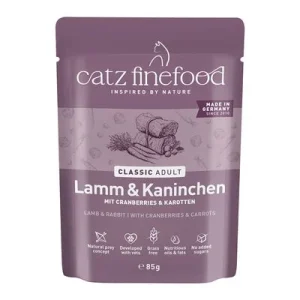 catz finefood 16 x 85 g - Pack Ahorro Cordero y conejo