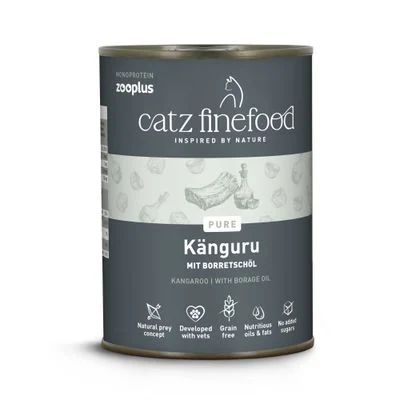 catz finefood Monoproteína zooplus 6 x 400 g Canguro
