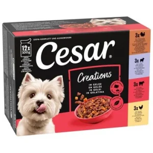 Cesar Selección carne y verduras en gelatina 12 x 100 g