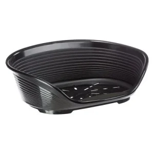 Cesta de plástico Ferplast Siesta Deluxe para mascotas Negro - Talla 4