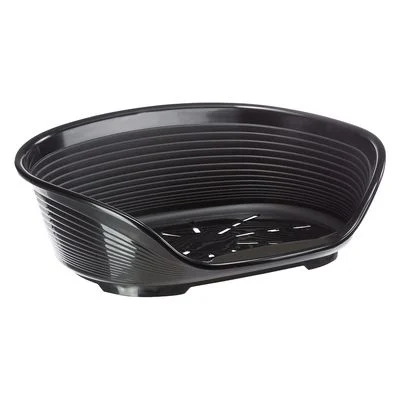 Cesta de plástico Ferplast Siesta Deluxe para mascotas Negro - Talla 4