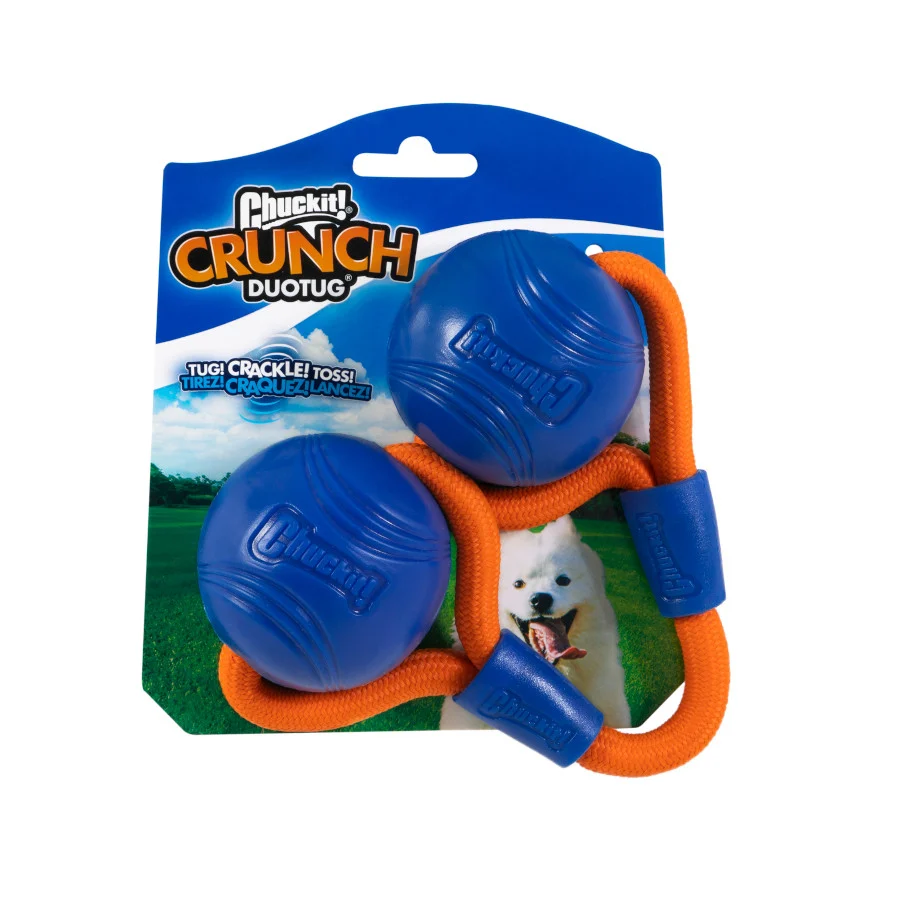 Chuckit! Crunch Duo Tug Pelota Con Cuerda para perros - Image 2