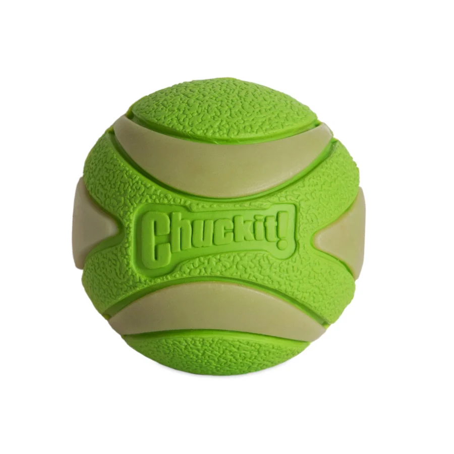 Chuckit! Max Glow Ultra Squeaker Pelota con Brillo para perros