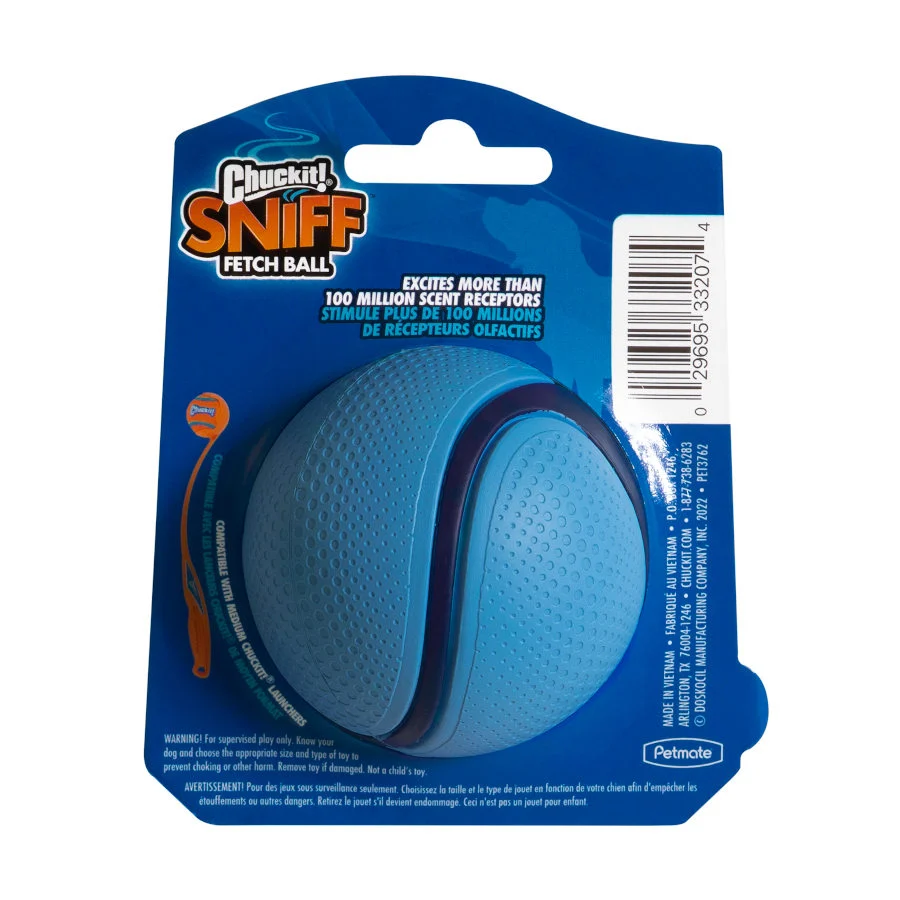 Chuckit! Sniff Fetch Pelota con Sabor a Bacon para perros - Image 2