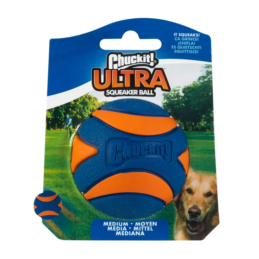 Chuckit! Ultra Squeaker Pelota con Sonido y Rebote para perros