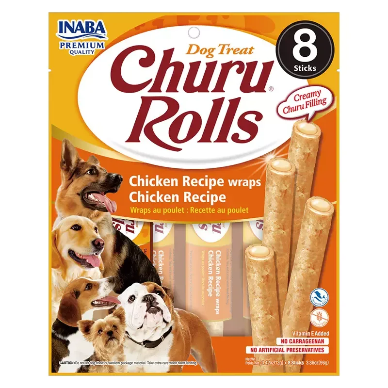 Churu Dog Rolls Chicken Wraps