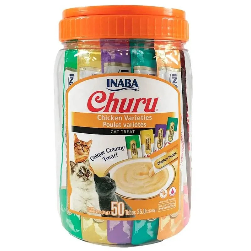Churu Pollo Variedades 50 Tubos 700 GR