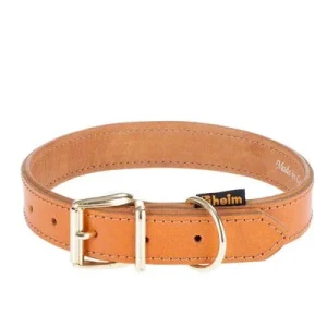 Collar de cuero Heim Buffalo coñac para perros Tallas 60: 45-55 cm de cuello
