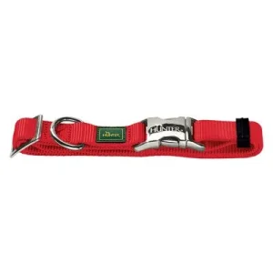 Collar HUNTER Vario Basic Alu-Strong rojo para perros XL: 45 - 65 perímetro del cuello