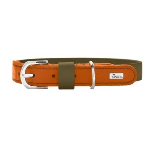Collar HUNTER Wolmar BioThane®, caqui/naranja Talla S: 45 cm x 19 mm (L x An)