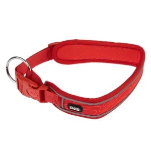 Collar TIAKI Soft & Safe rojo para perros XS: 25 - 35 cm contorno de cuello, 4 cm de ancho