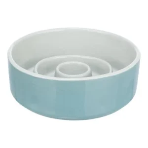 Comedero antivoracidad Trixie Slow Feeding de cerámica 450 ml, 14 cm de diámetro