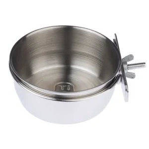 Comedero de acero TIAKI para atornillar 140 ml / 7,5 cm de diámetro