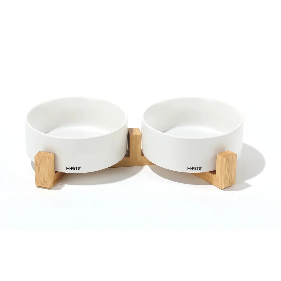COMEDERO DOBLE OPERA BLANCO