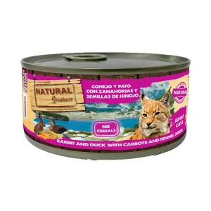 Comida Húmeda de Conejo y Pato para Gatos 185g | Natural Greatness Guiso Light