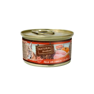 Comida Húmeda de Pollo con Chirivías y Calabaza para Gatos 85g Natural Woodland | 50% Pollo Irresistible