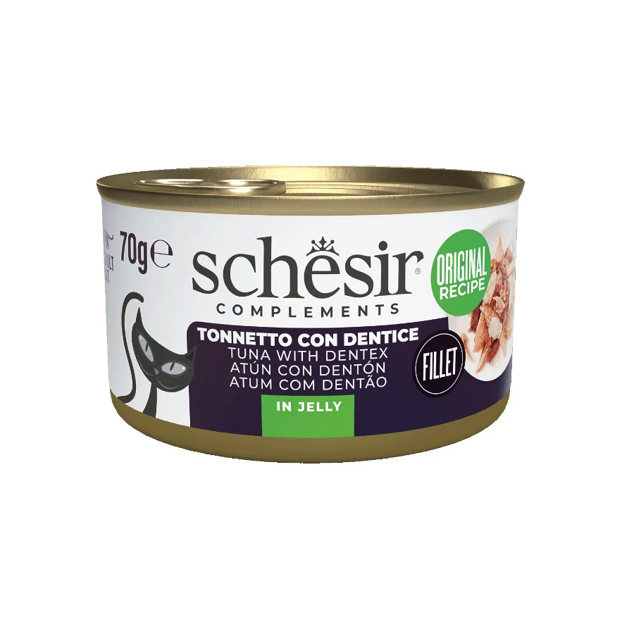 Comida húmeda Schesir atún con dentón