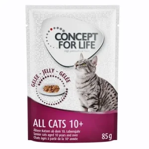 Concept for Life All Cats 10+ en gelatina 12 x 85 g