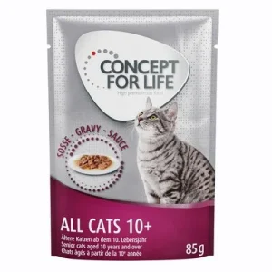 Concept for Life All Cats 10+ en salsa 12 x 85 g