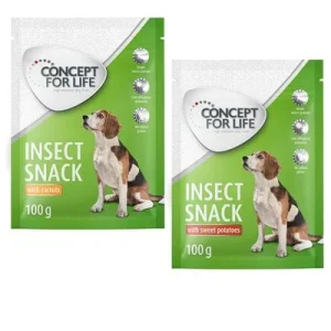 Concept for Life Insect Snack 2 x 100 g - Pack de prueba Boniato y zanahoria