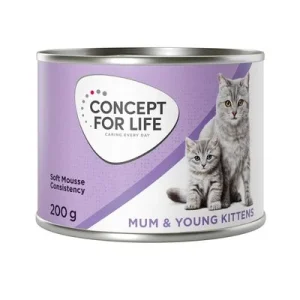 Concept for Life Mousse Mum & Young Kittens Mousse NUEVO: 6 x 200 g