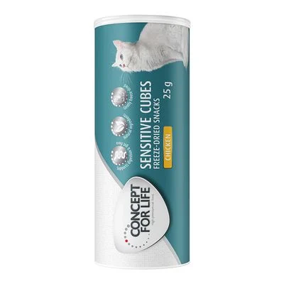 Concept for Life Sensitive Cubes snacks liofilizados para gatos 25 g