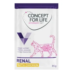 Concept for Life Veterinary Diet Renal con pollo en bolsitas para gatos 12 x 85 g