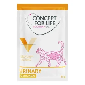 Concept for Life Veterinary Diet Urinary con pollo en bolsitas para gatos 12 x 85 g