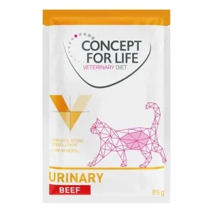 Concept for Life Veterinary Diet Urinary con vacuno en bolsitas para gatos 12 x 85 g