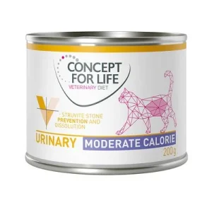 Concept for Life Veterinary Diet Urinary Moderate Calorie Pollo para gatos 6 x 200 g