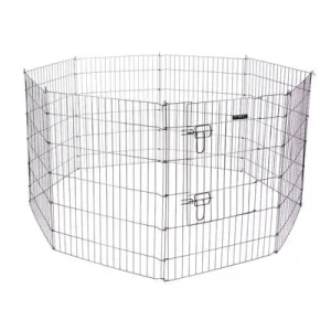 Corral Kerbl Pet con puerta para cachorros y animales pequeños 8 elementos de 57 x 78 cm (An x Al) cada uno