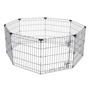 Corral metálico TIAKI para cachorros Tamaño S: 8 paneles à 61 x 64 cm (An x Al)