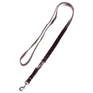 Correa ajustable de cuero Heim marrón para perros 240 x 2 cm (L x An)