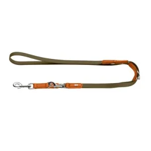 Correa ajustable HUNTER Wolmar BioThane®, caqui/naranja 200 cm x 19 mm (L x An)