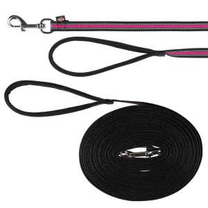 Correa de Rastreo Fusion Negra/Rosa Engomada 15m SUPER OFERTA HASTA FIN DE EXISTENCIAS!!!