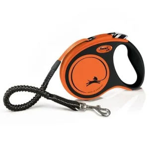 Correa extensible flexi Xtreme naranja con cinta de 5 m S: hasta 20 kg