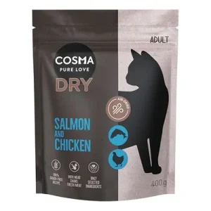 Cosma Air-Dried salmón y pollo pienso para gatos 400 g