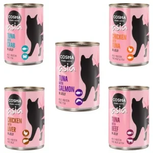Cosma Asia en gelatina 12 x 400 g - Pack Ahorro Pack mixto I: 5 variedades