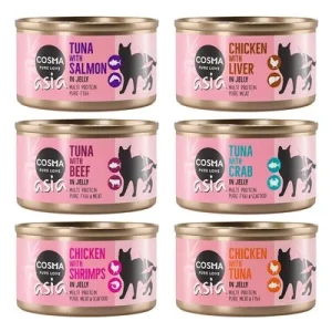 Cosma Asia en gelatina 24 x 85 g - Pack Ahorro Pack mixto: 6 variedades